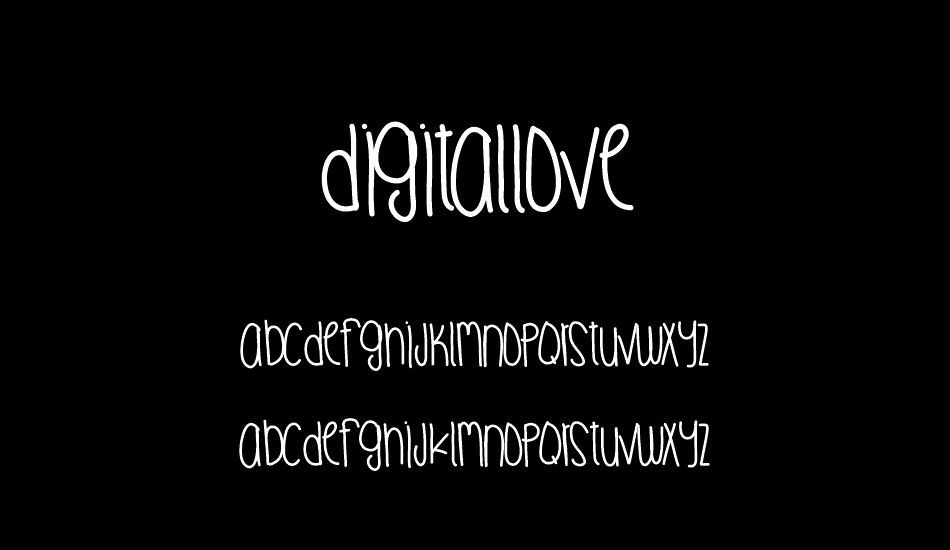 DigitalLove font