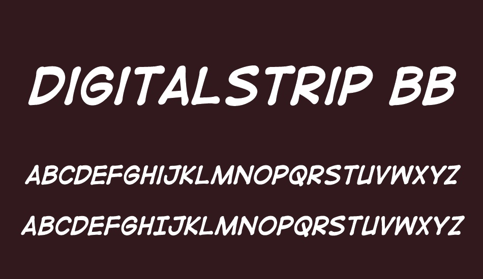 DigitalStrip BB font