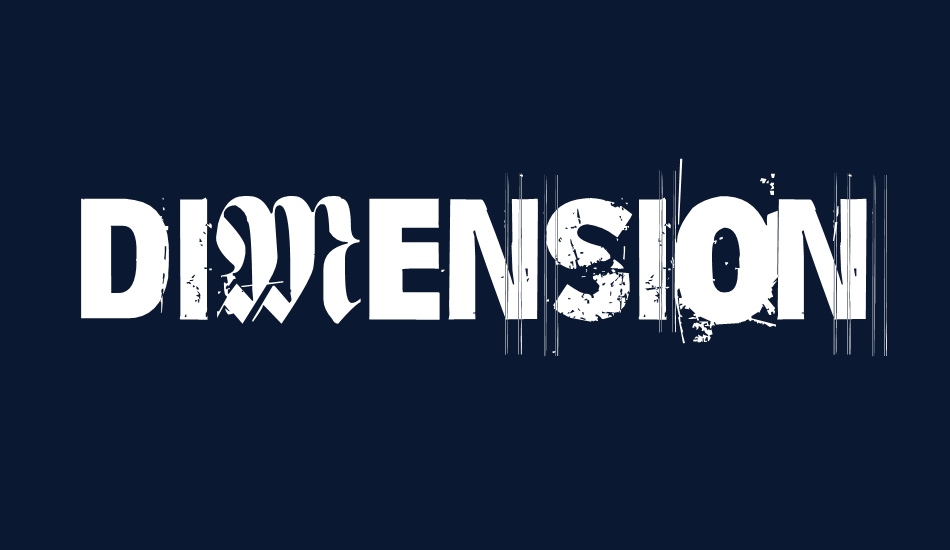 Dimension Zero font big