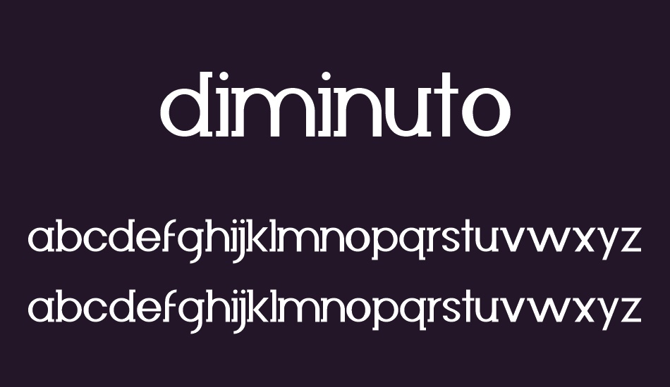 Diminuto font