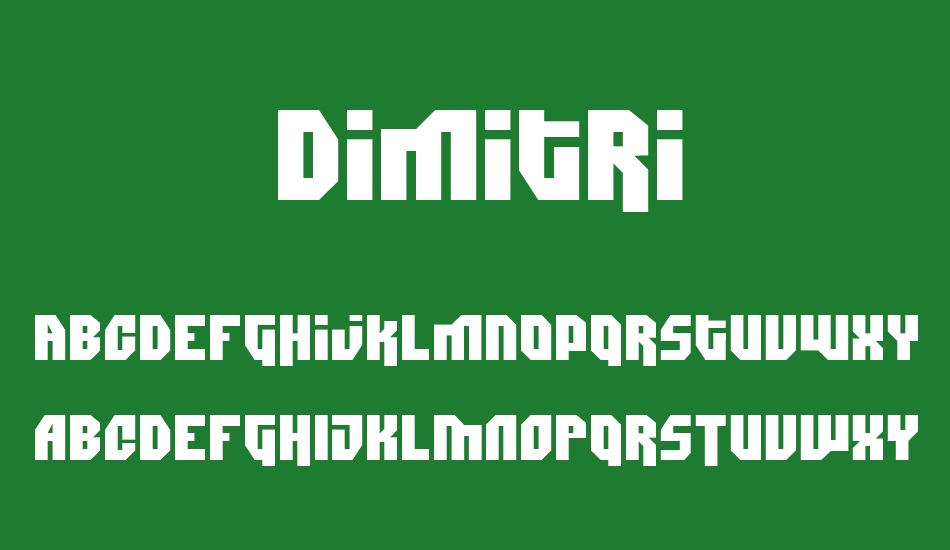 Dimitri font