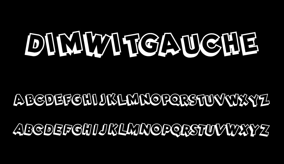 DimWitGauche font