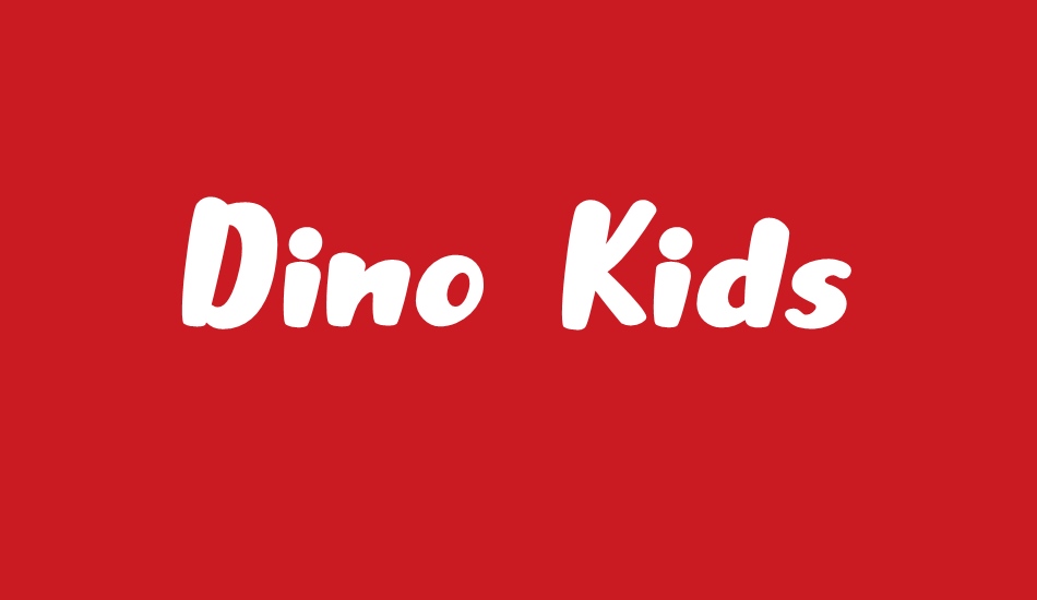 Dino Kids font big