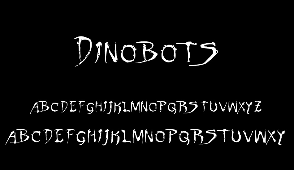 Dinobots font