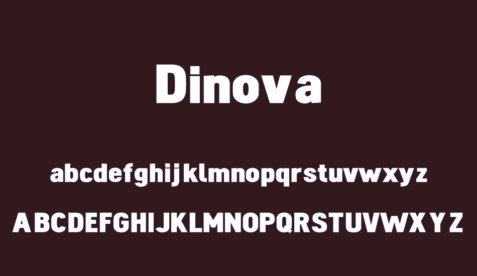 Dinova font