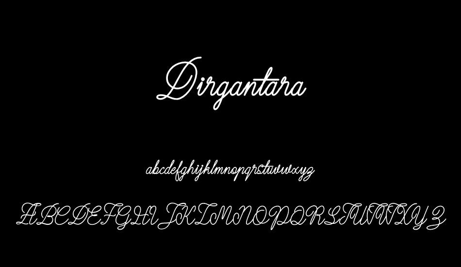 Dirgantara font