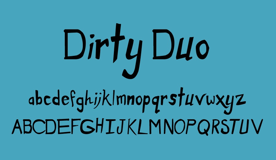 Dirty Duo font