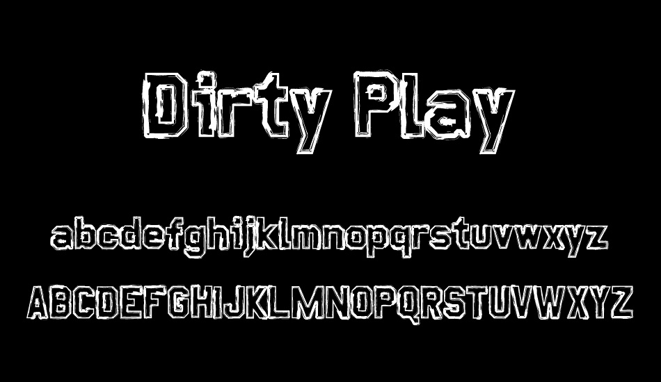 Dirty Play font