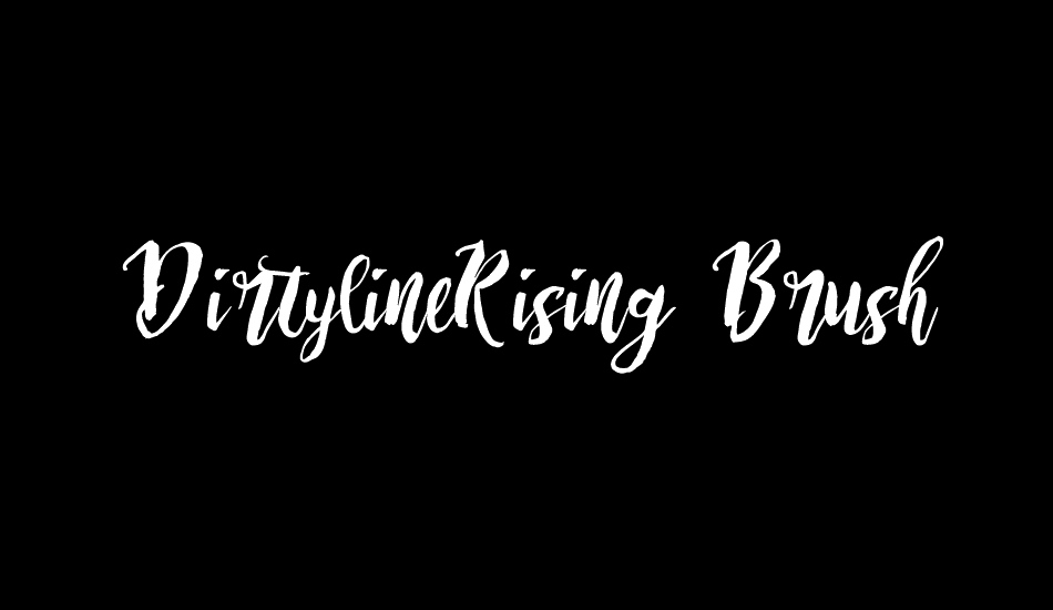 DirtylineRising Brush Free font big