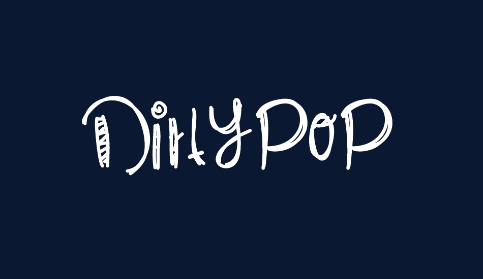 DirtyPop font big