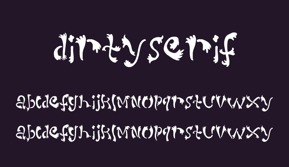 DirtySerif font