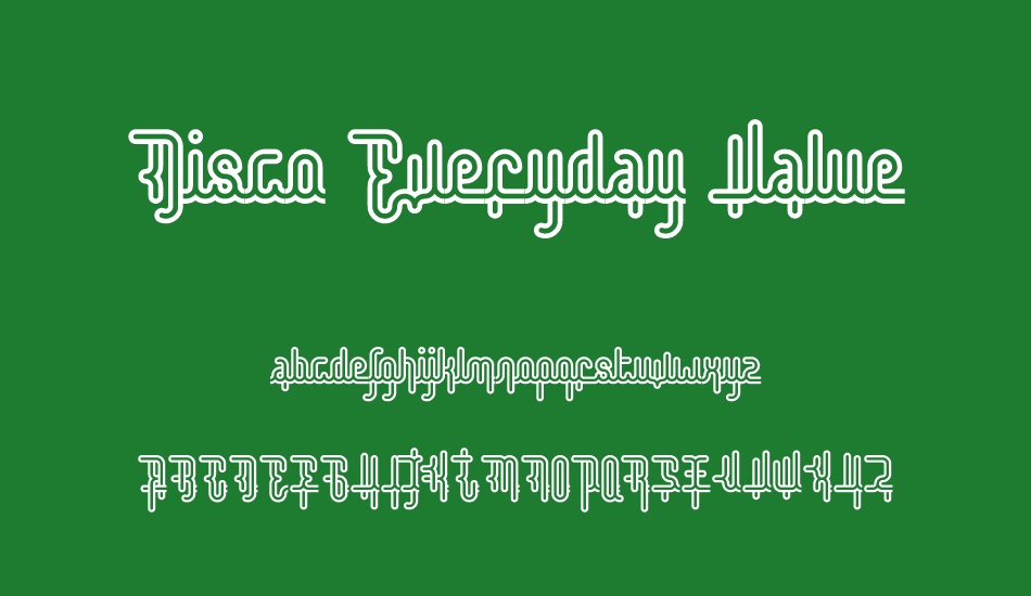 Disco Everyday Value font