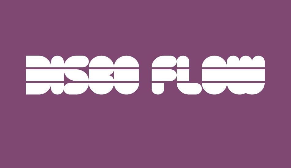 Disco Flow font big