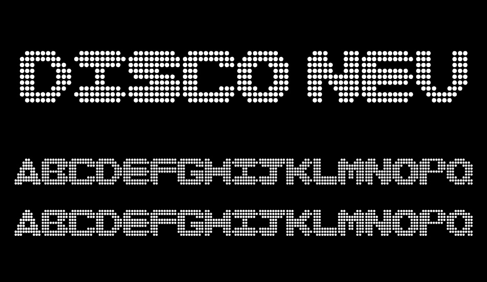 Disco never dies font