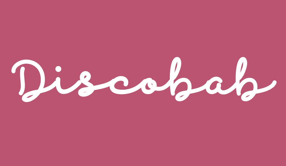 Discobaby font big