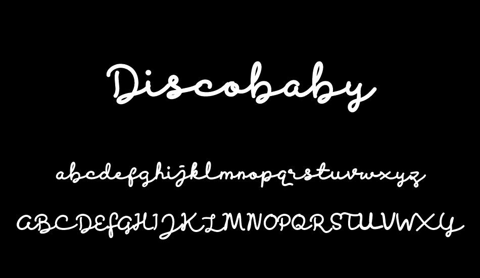 Discobaby font