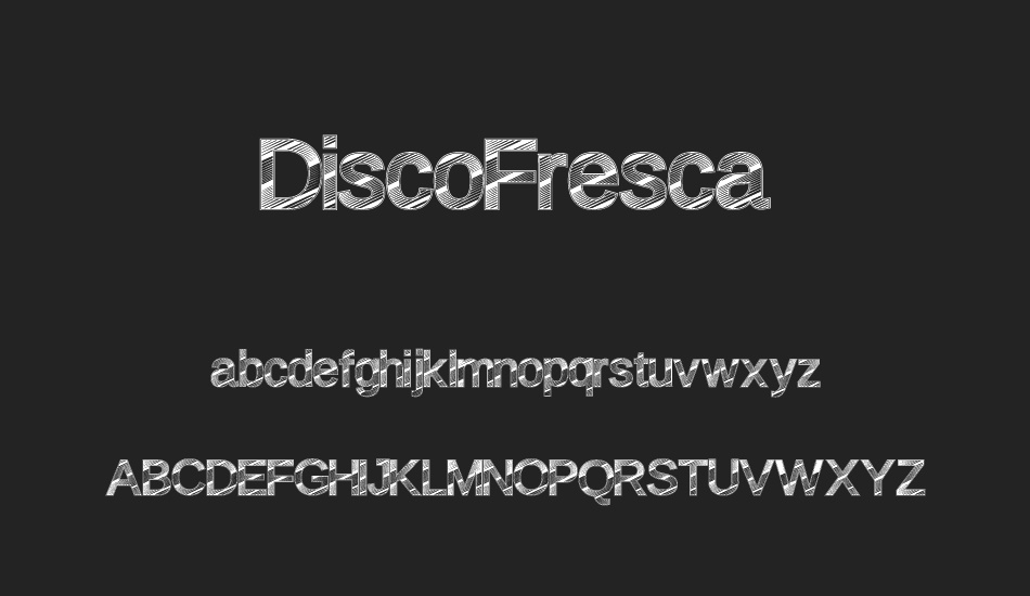 DiscoFresca font