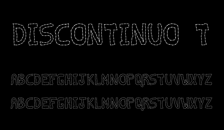 discontinuo tfb font