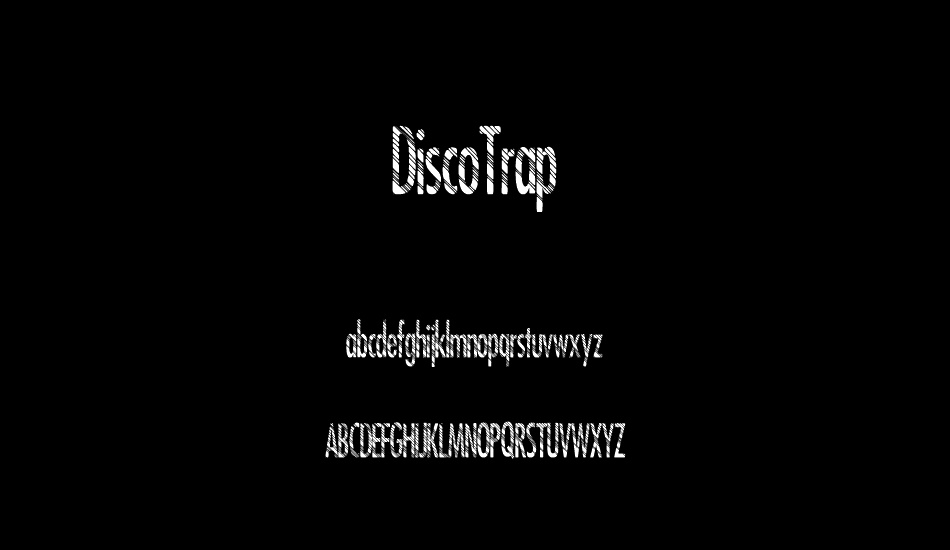 DiscoTrap font