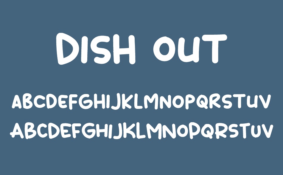 Dish Out font