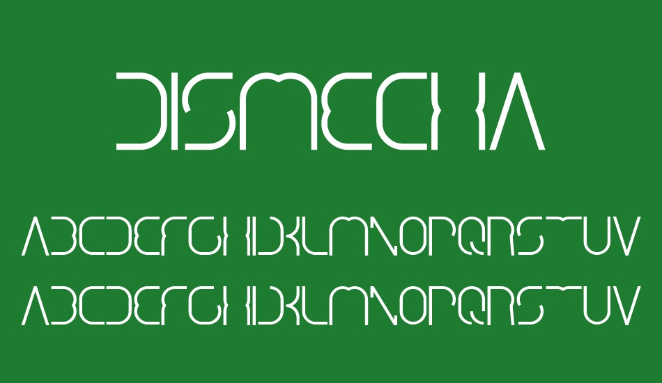 dismecha font