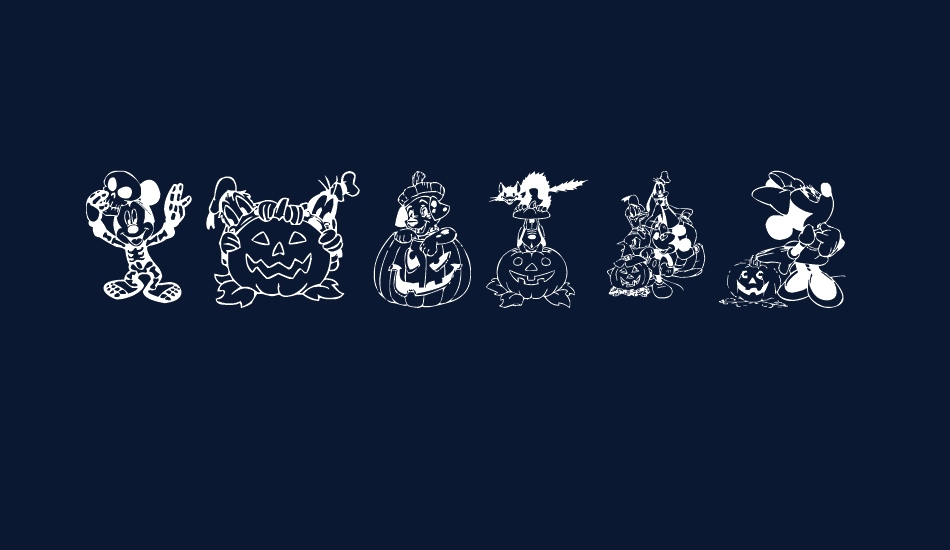 Disney Halloween font big