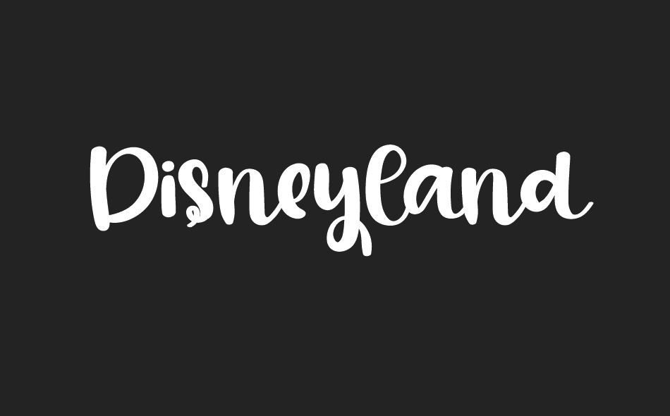 Disneyland font big