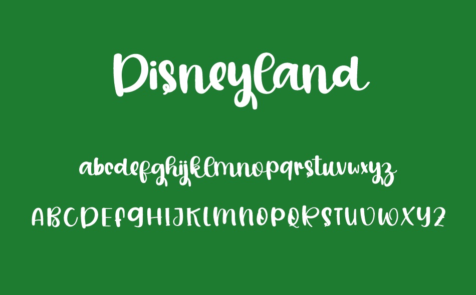 Disneyland font