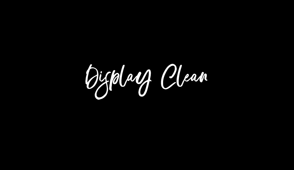 Display Clean font big