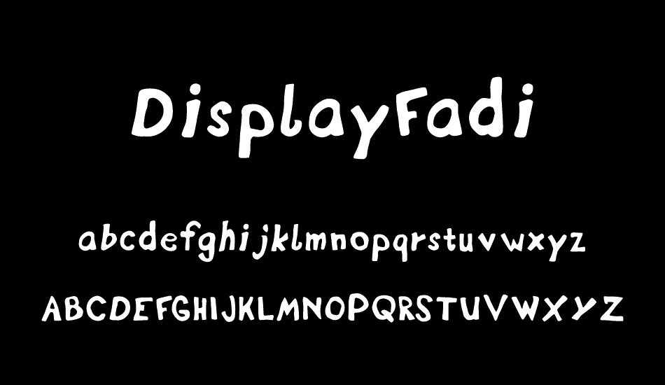 DisplayFadi font