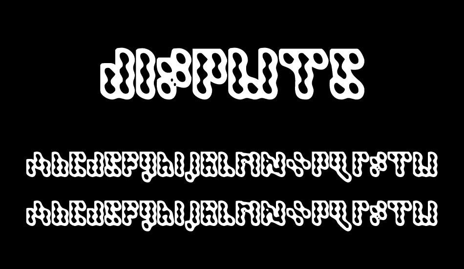 Dispute font