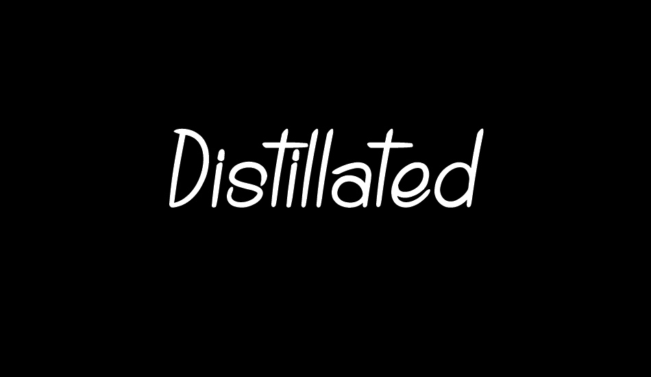 Distillated font big