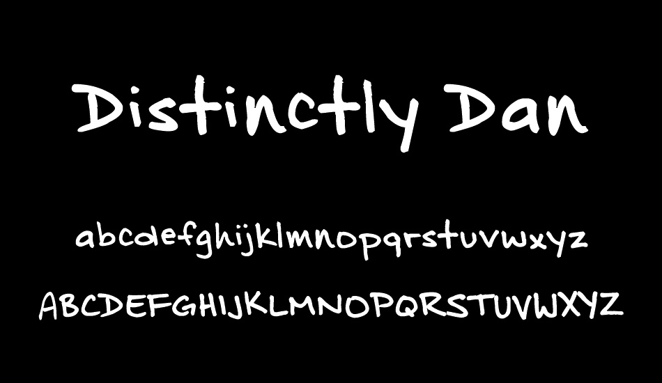 Distinctly Dan font