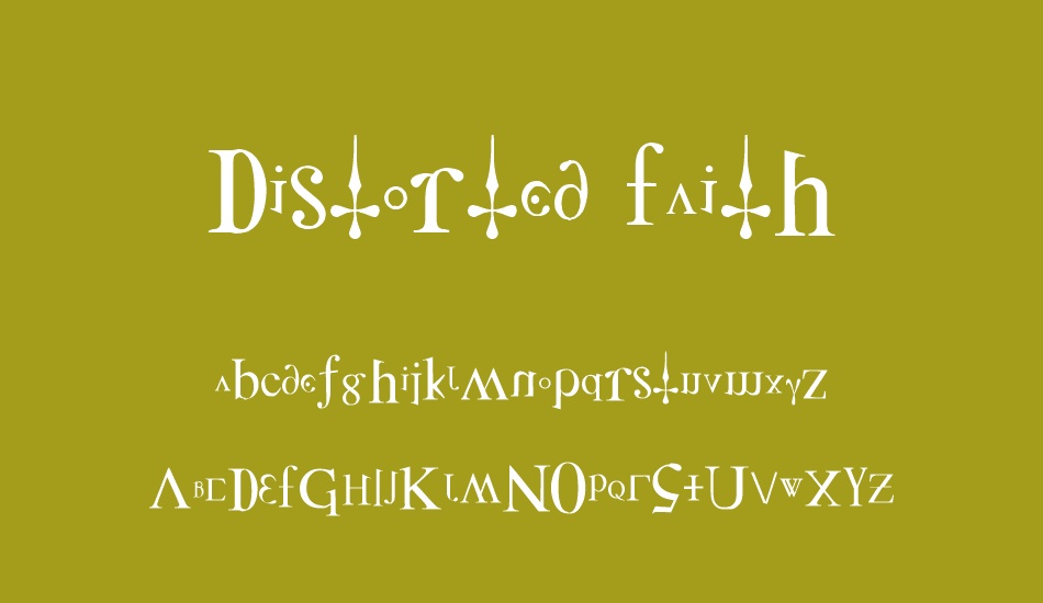 Distorted Faith font