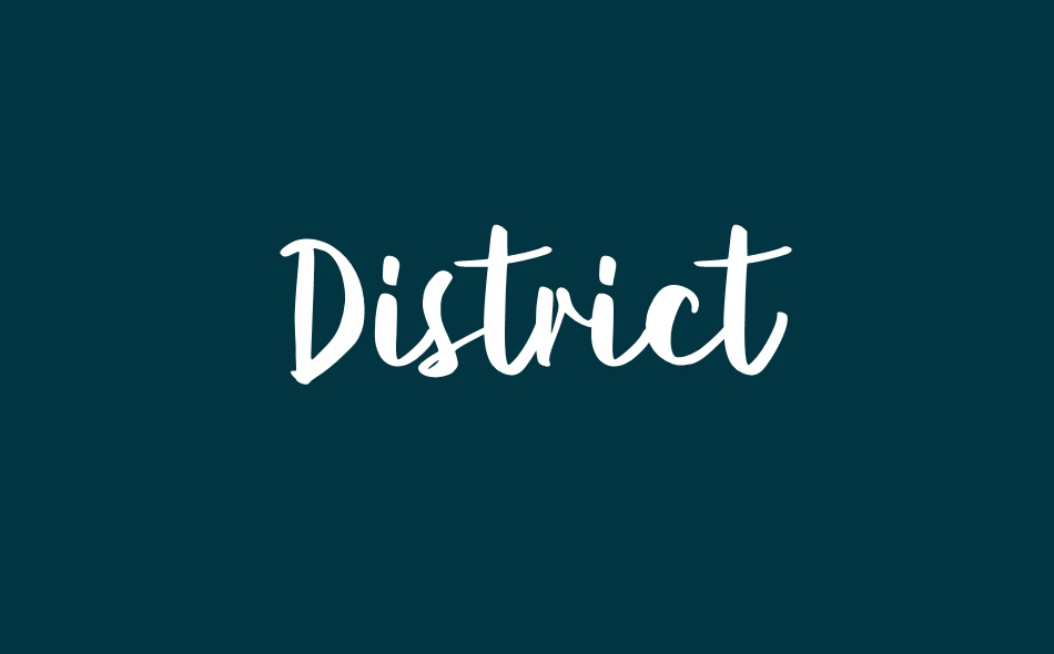 District font big