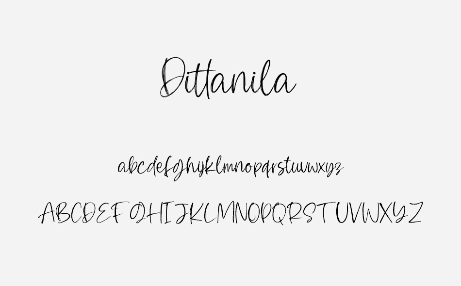 Dittanila font