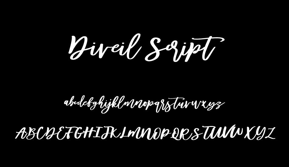 Diveil ScriptFree font