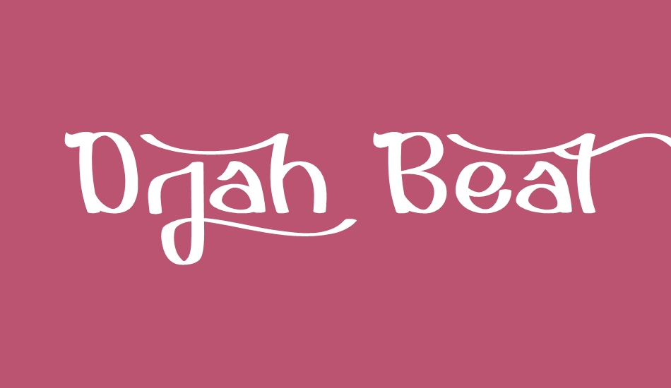 Djah Beat font big