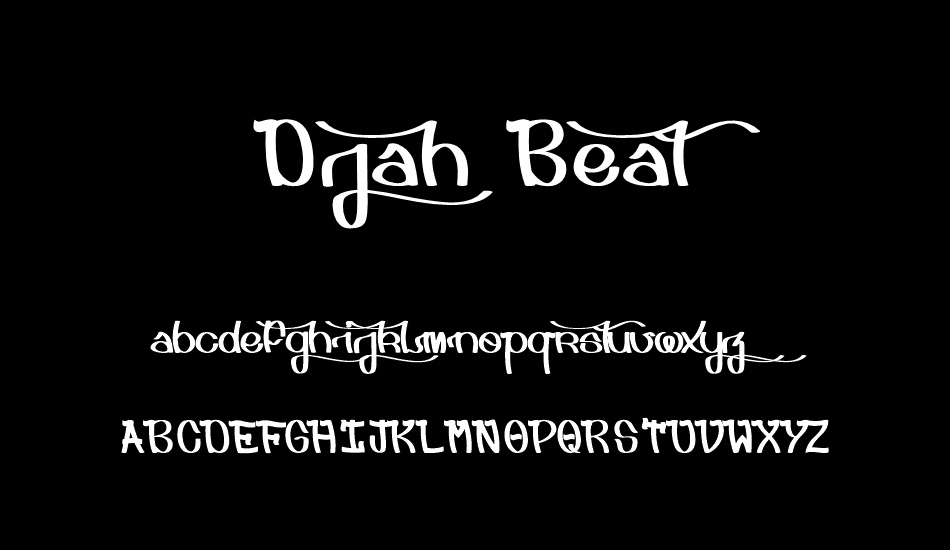 Djah Beat font