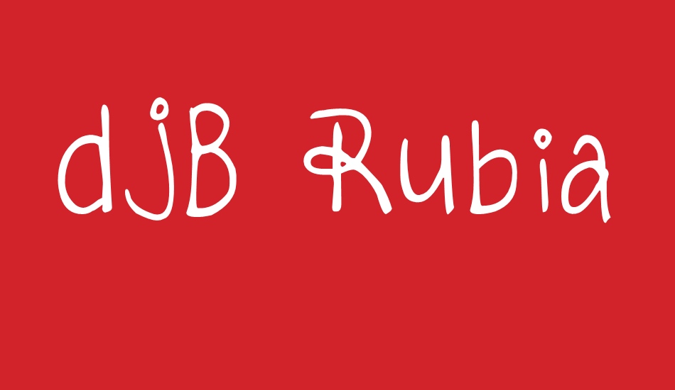 DJB Rubia Tuesday font big