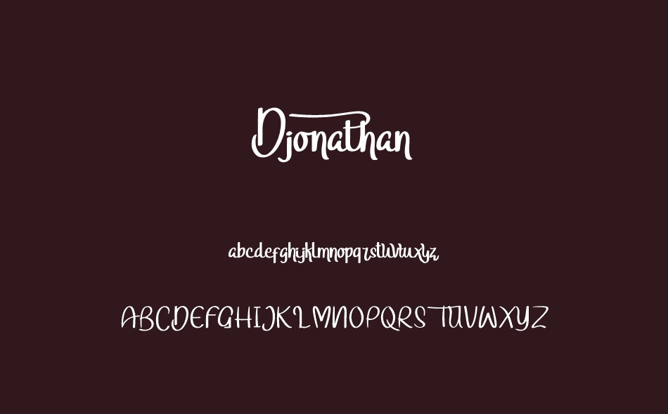 Djonathan font