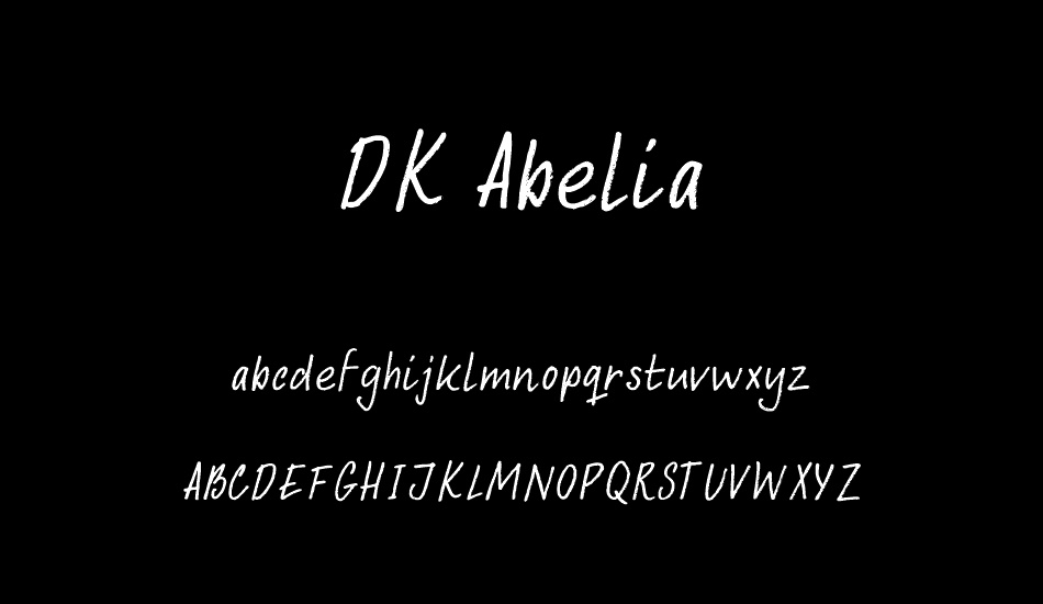 DK Abelia font