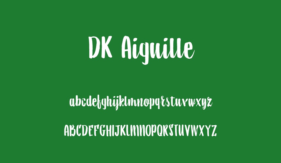 DK Aiguille font