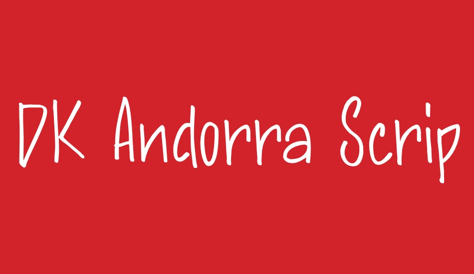 DK Andorra Script font big