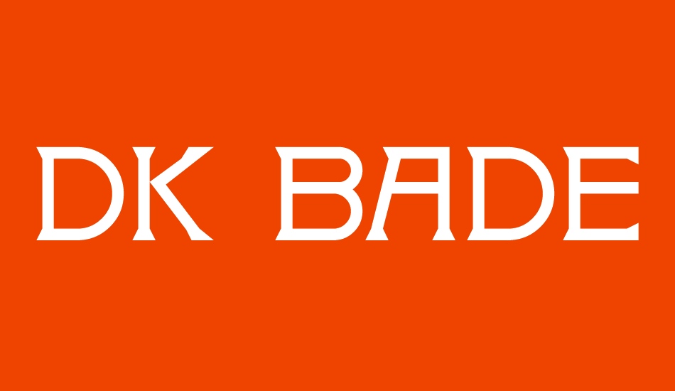 DK Badehaus font big