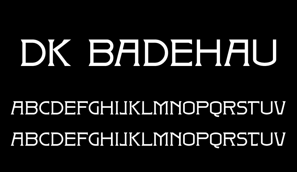 DK Badehaus font