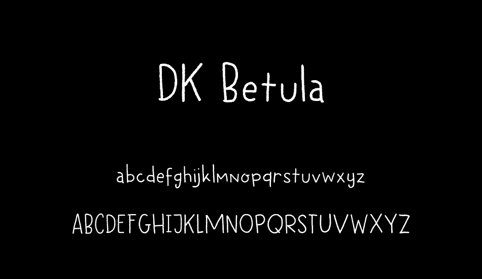 DK Betula font