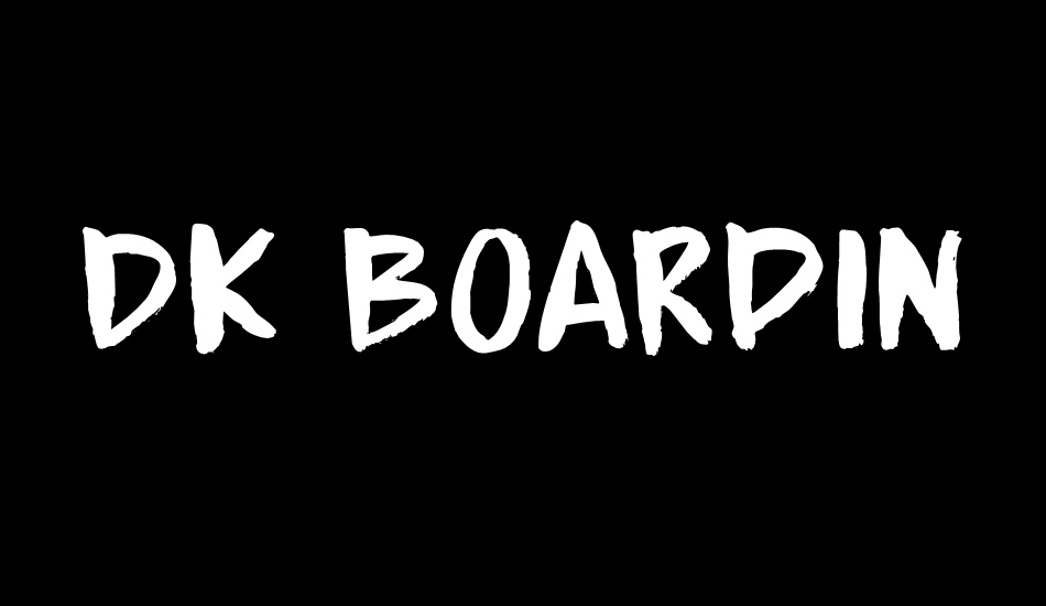 DK Boarding House III font big