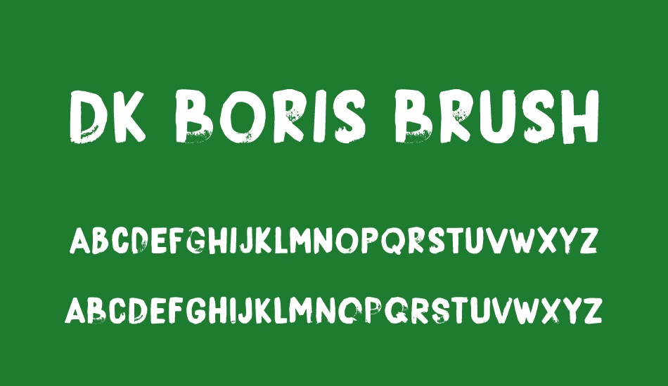 DK Boris Brush font