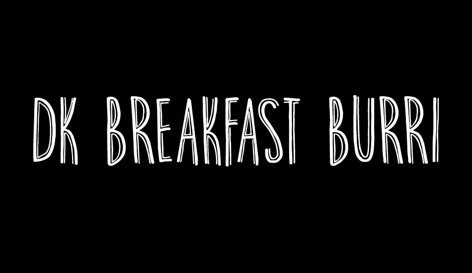 DK Breakfast Burrito font big